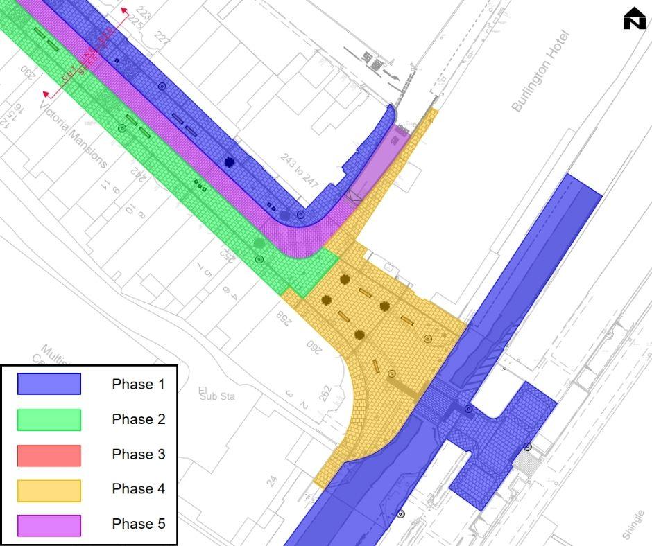 Phasing plan for Terminus Road, Eastbourne