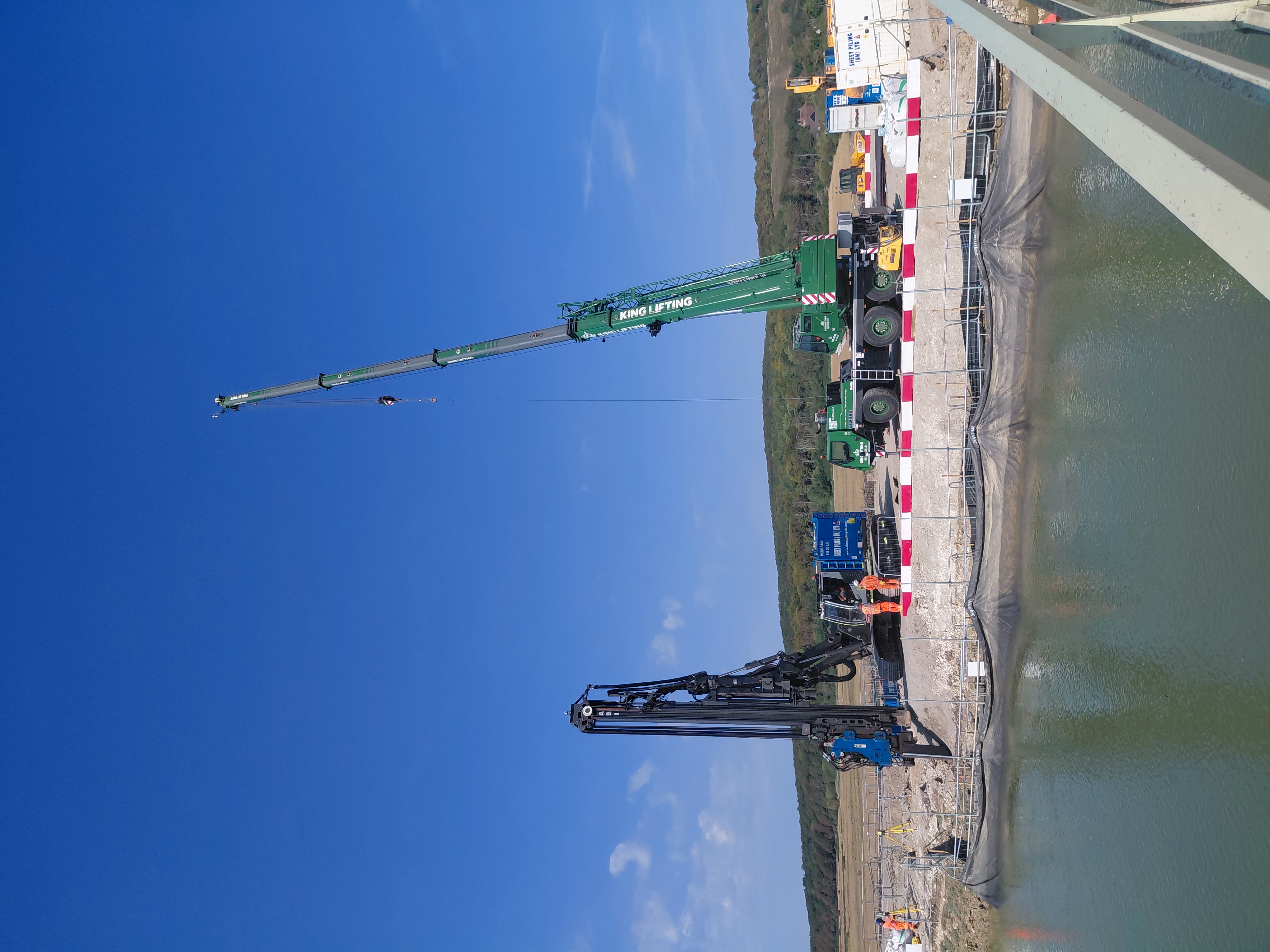 Piling rig and crane