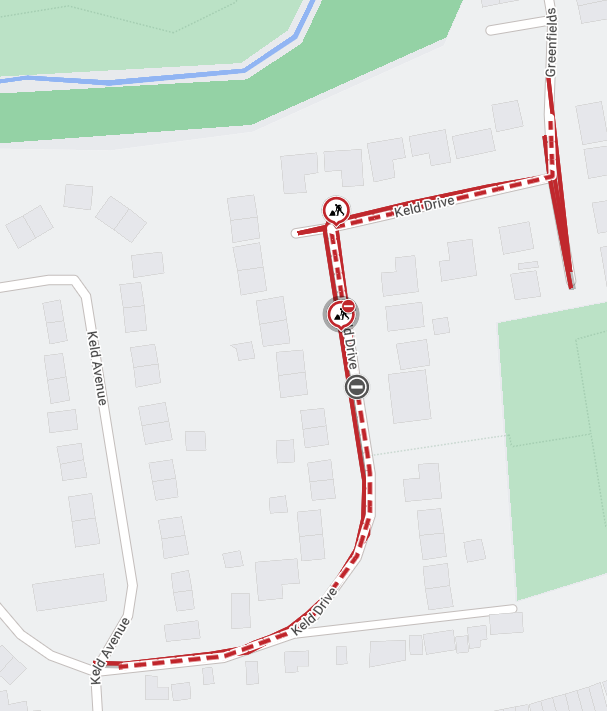 Map of works area