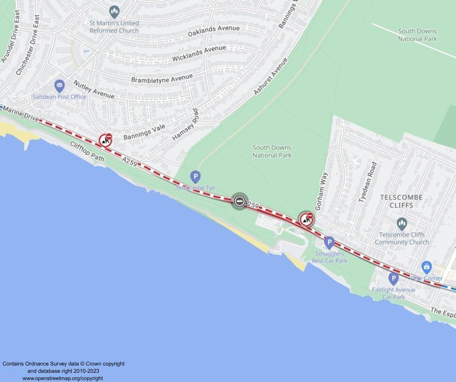 Map of works area