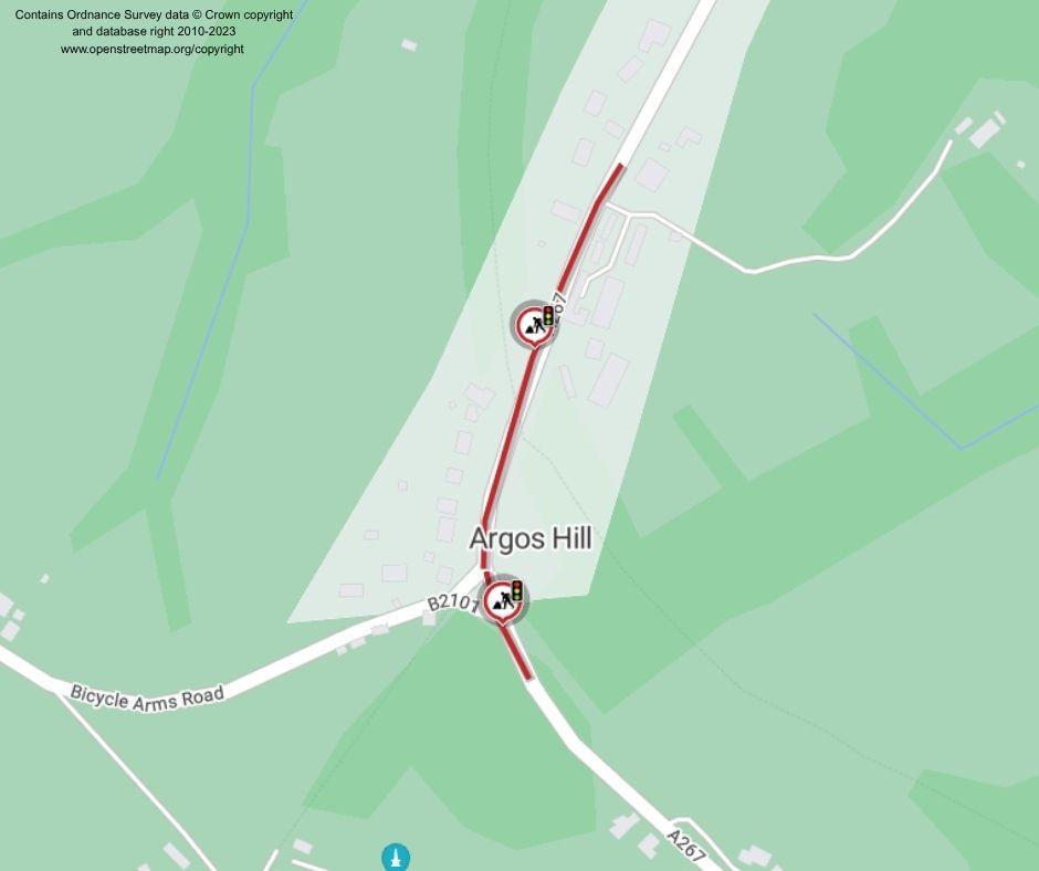 Map of works area