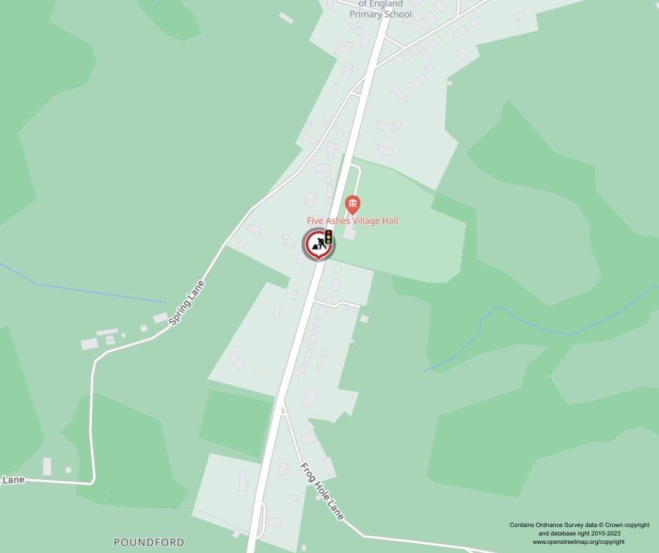 Map of works area