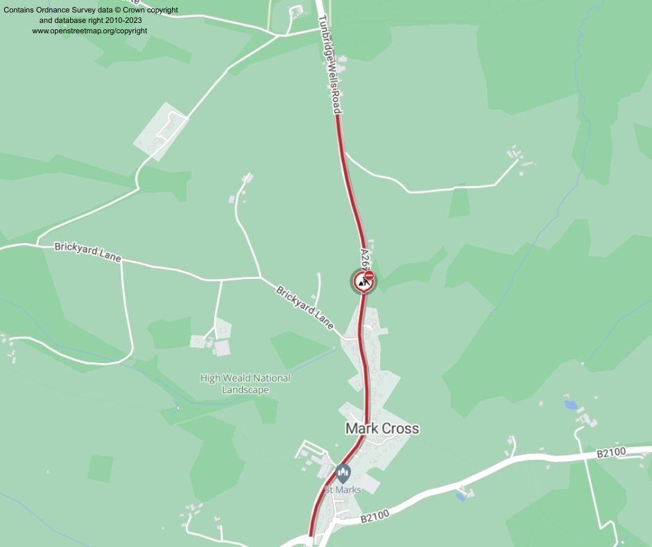 Map of works area
