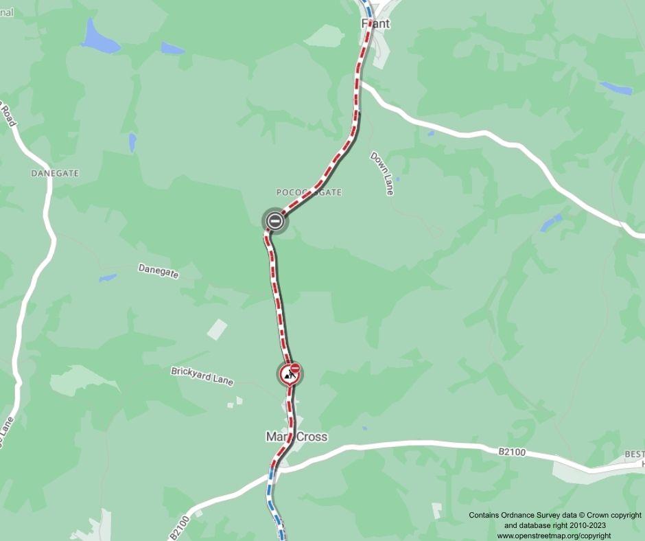 Map of works area