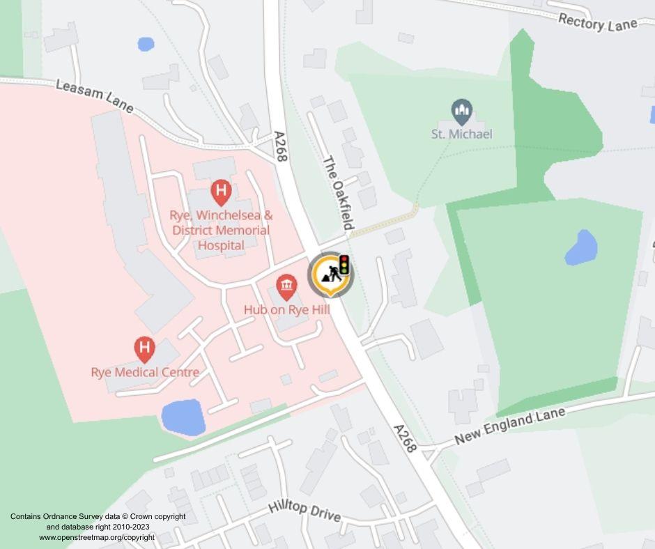 Map of works area