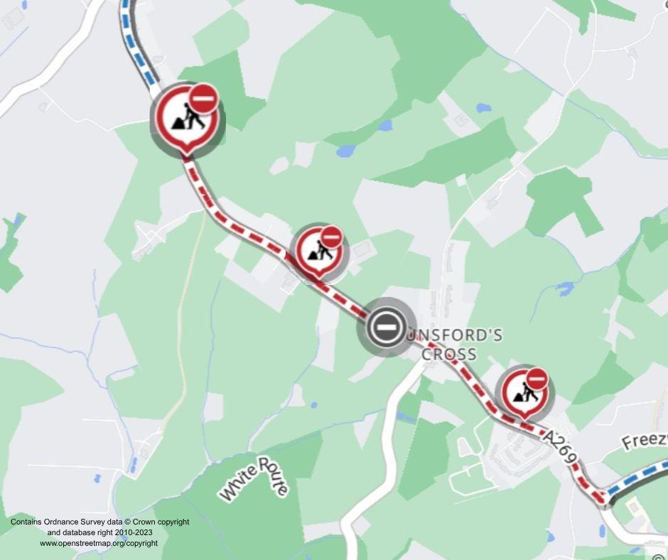 Map of works area