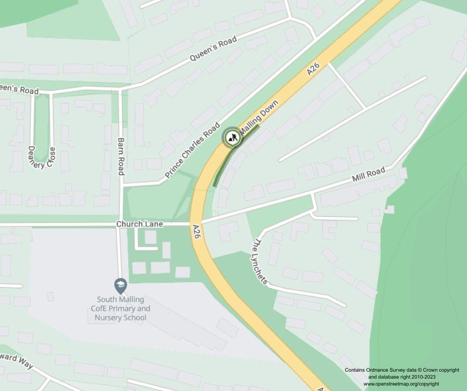 Map of works area