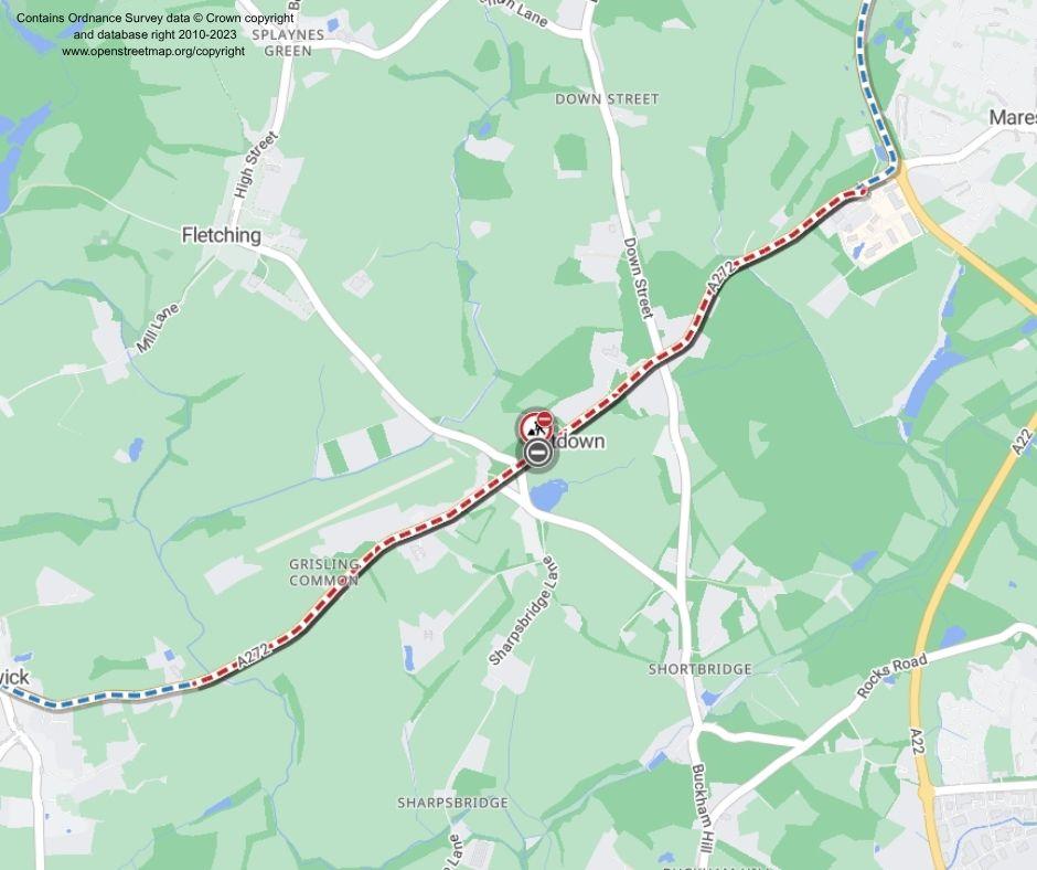 Map of works area
