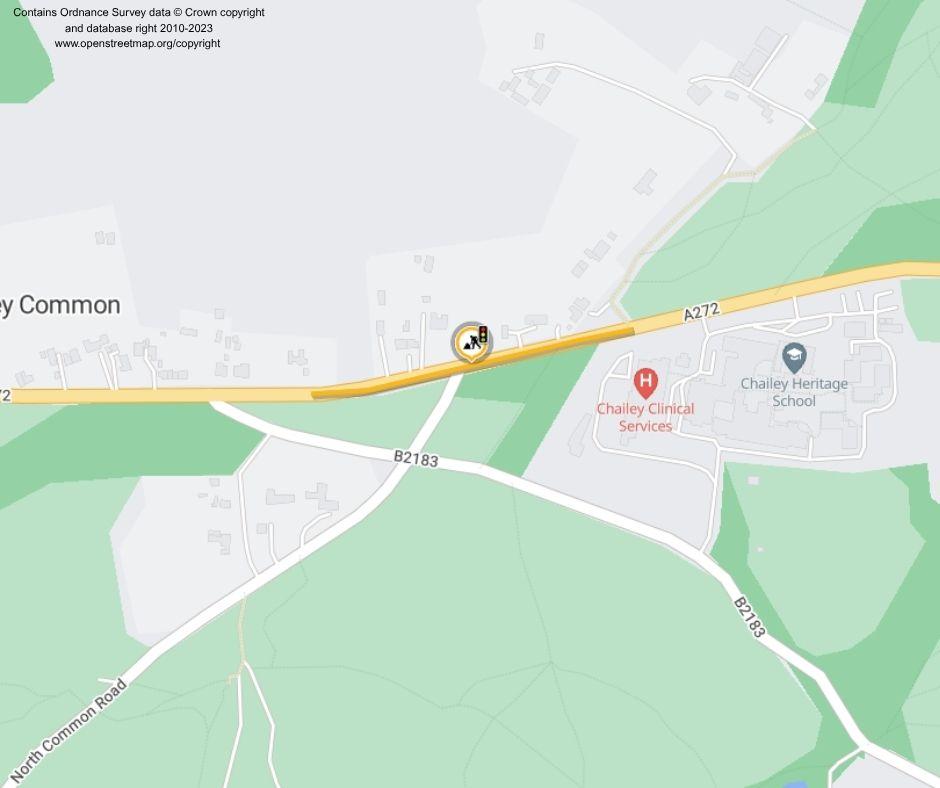 Map of works area