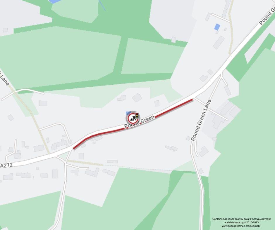Map of works area