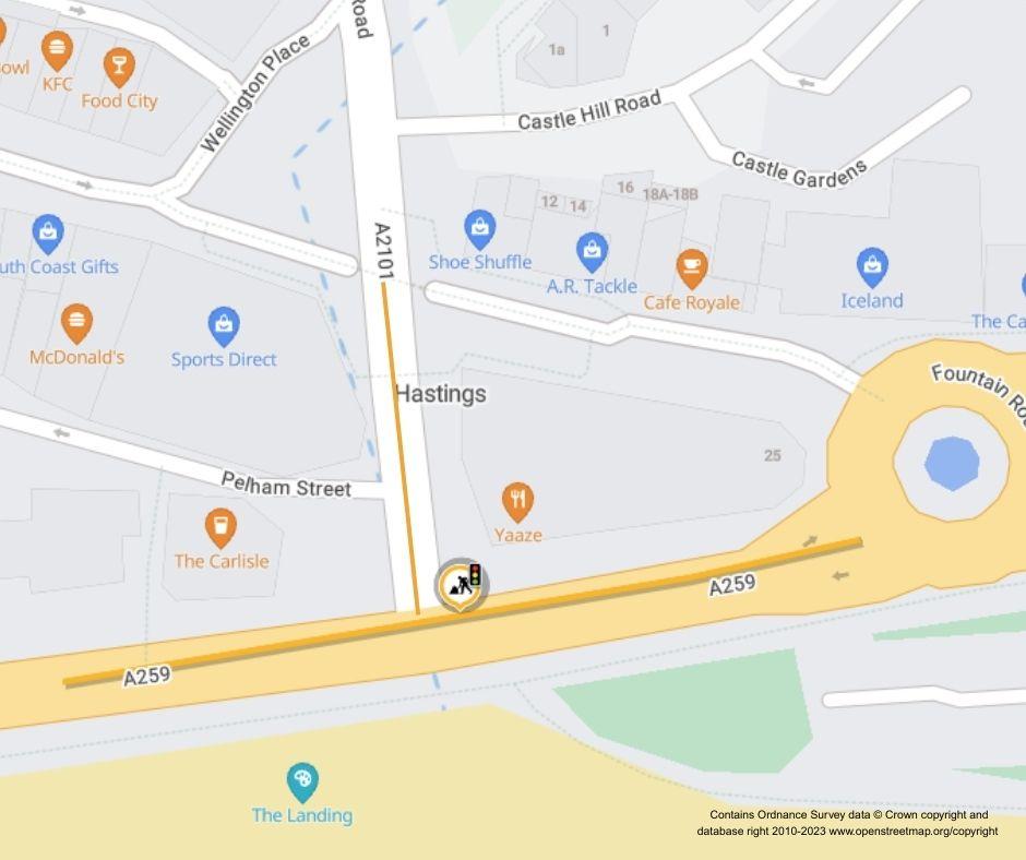 Map of works area