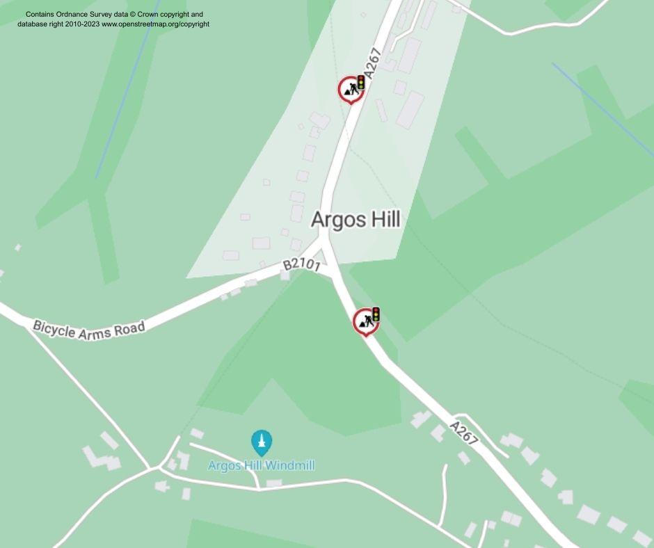 Map of works area