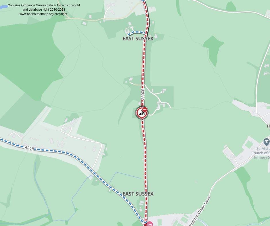 Map of works area