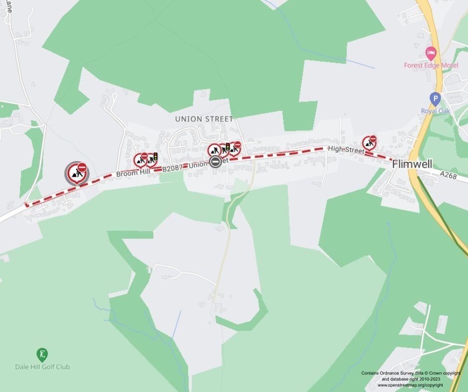Map of works area