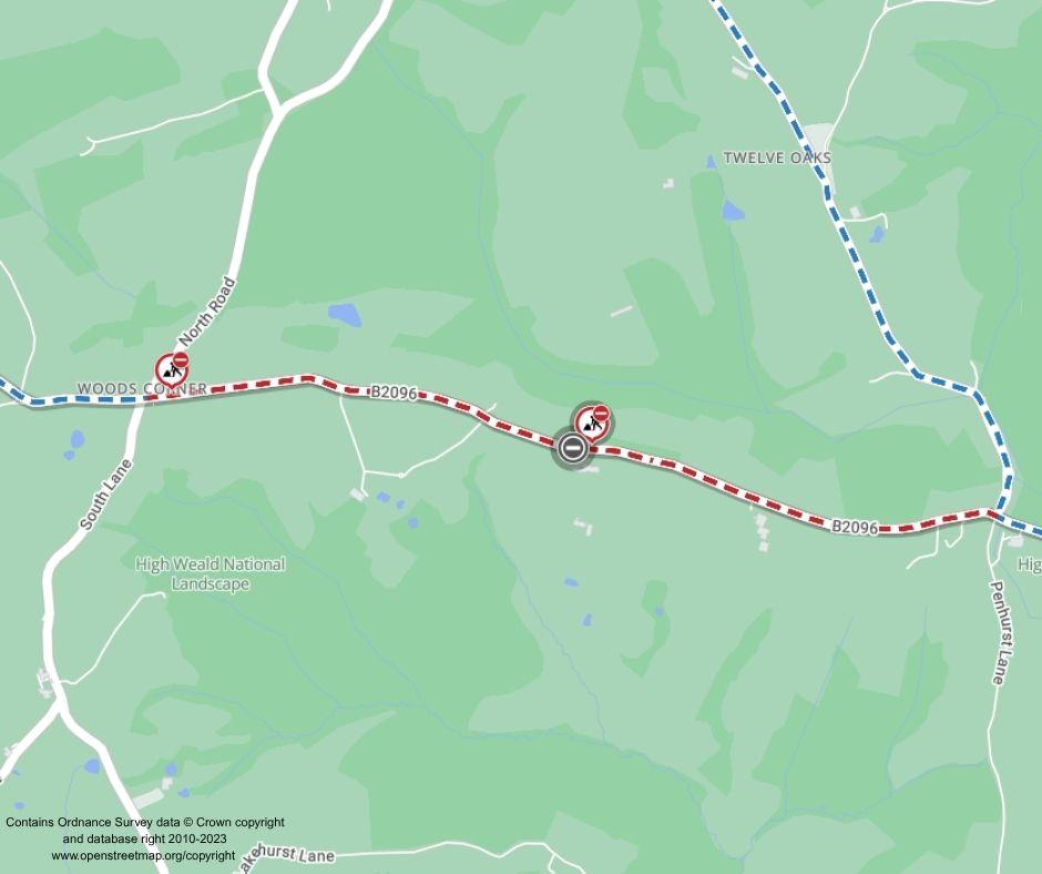 Map of works area
