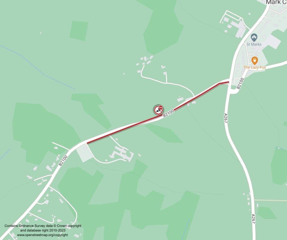 Map of works area