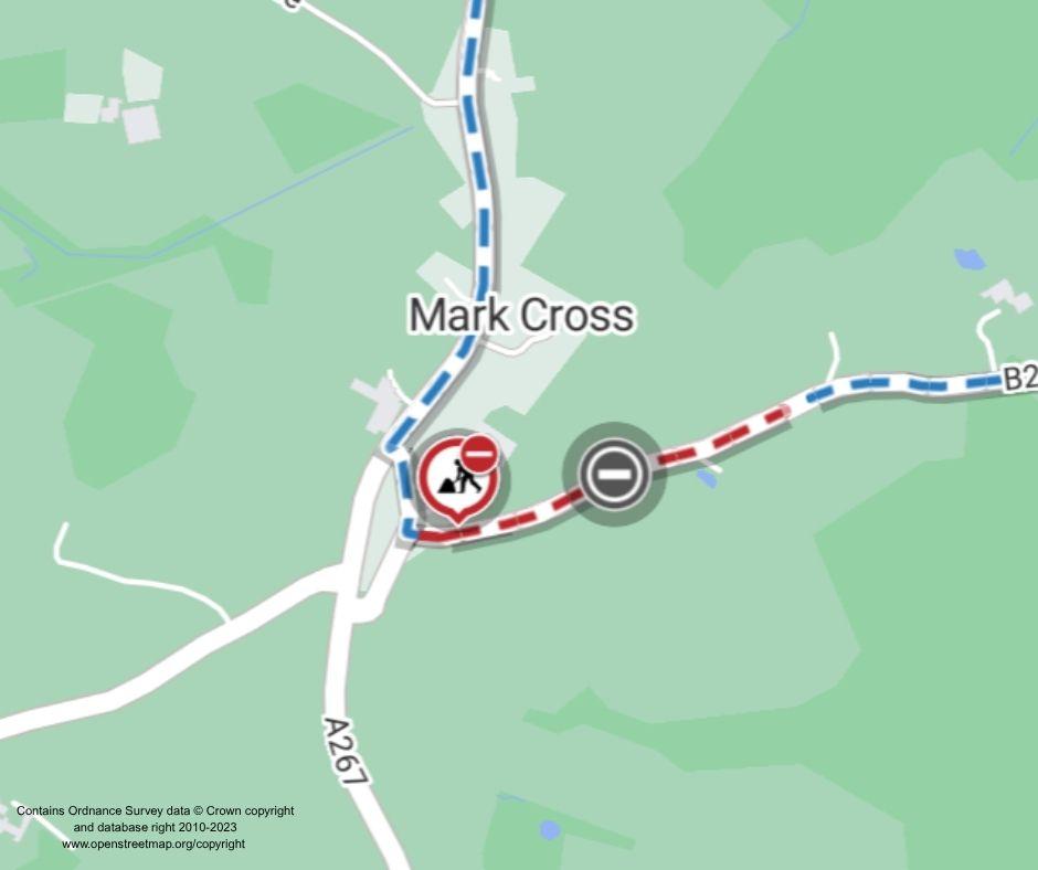 Map of works area
