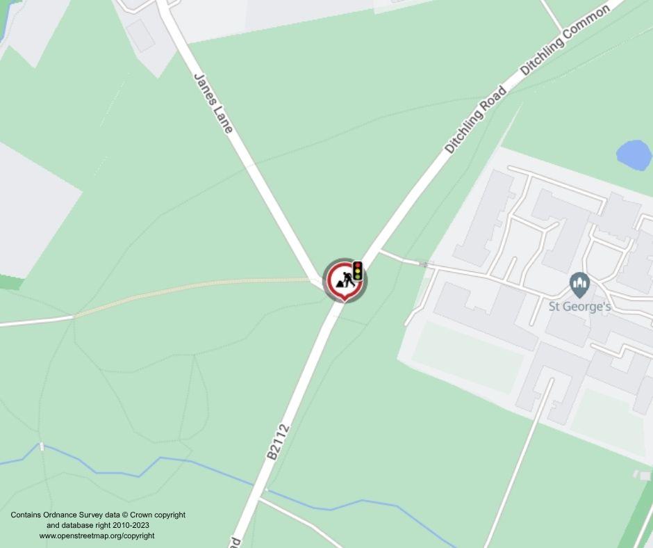 Map of works area