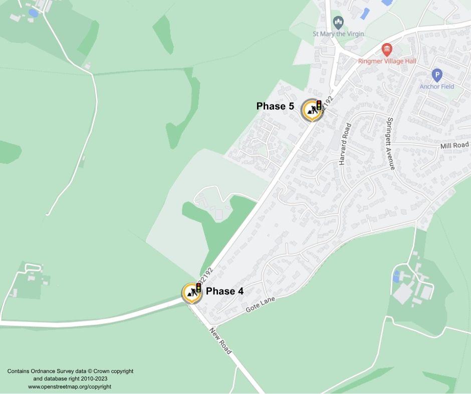 Map of works area- Phases 4 & 5