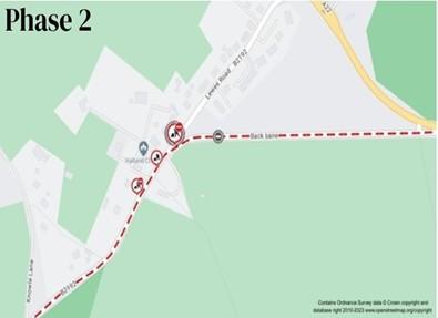 Map of works area (Phase 2)