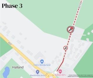 Map of works area (Phase 3)