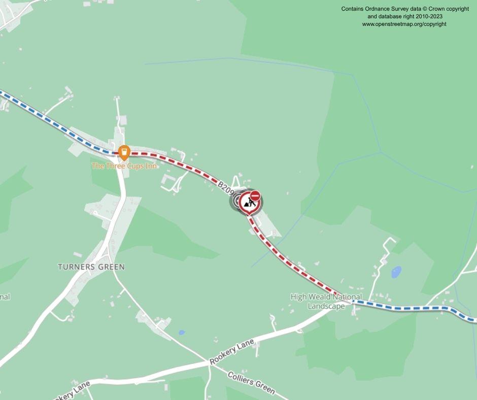 Map of works area