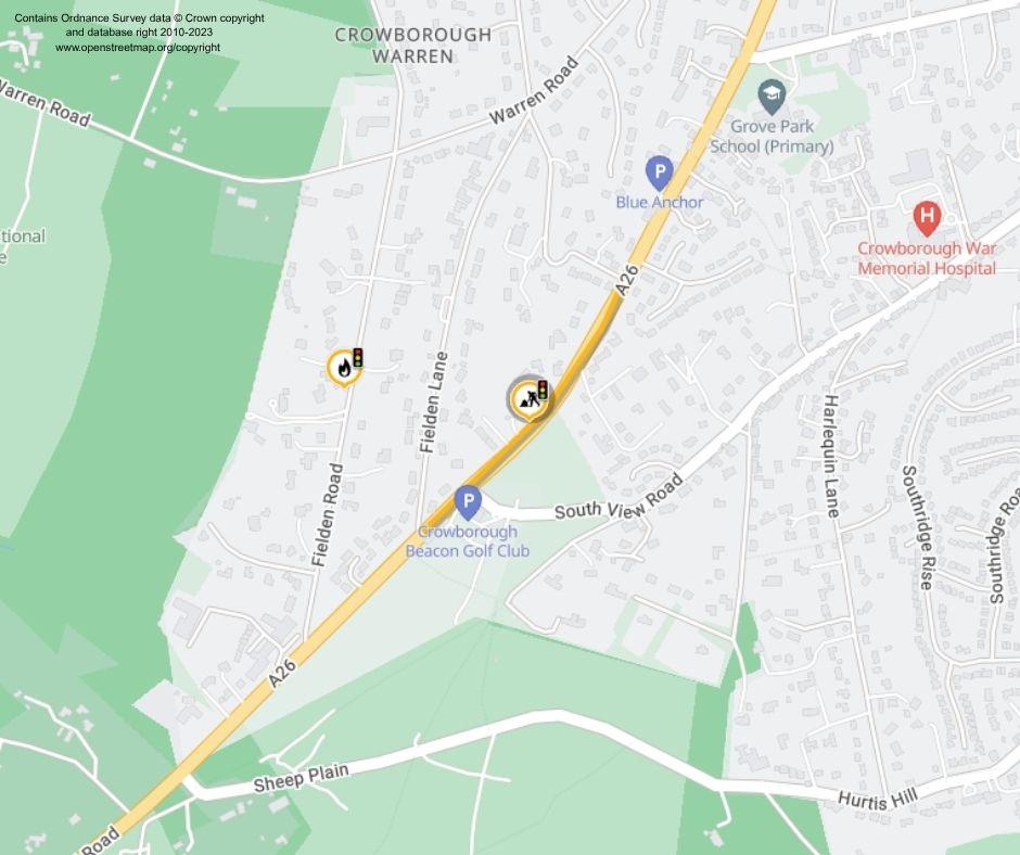 Map of works area