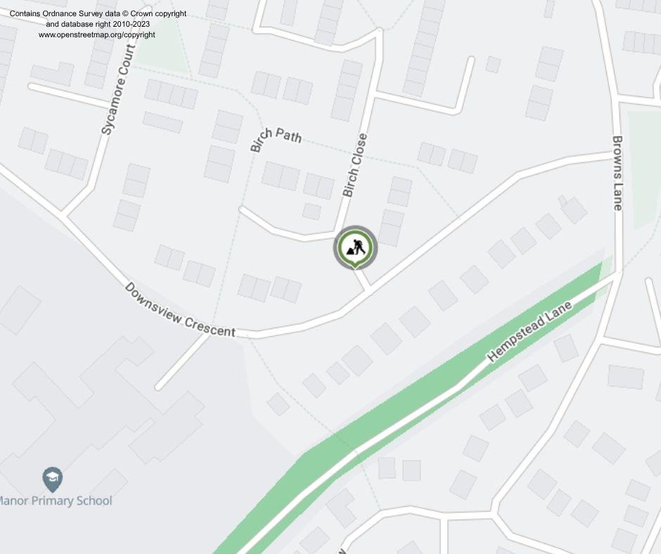 Map of works area
