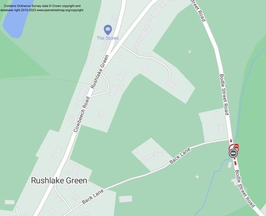 Map of works area