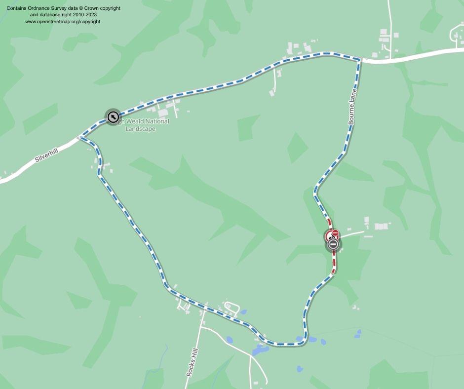 Map of works area and diversion route