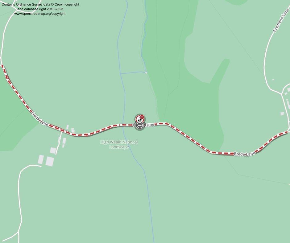 Map of works area