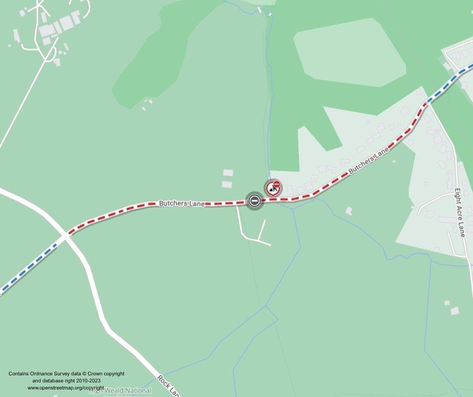 Map of works area