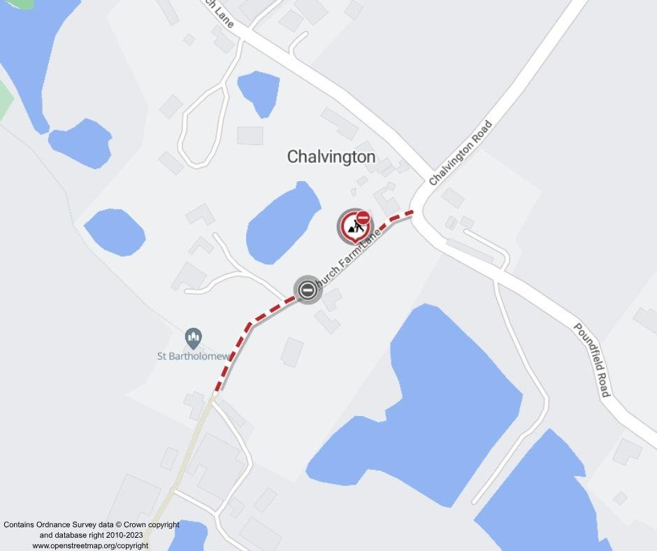 Map of works area