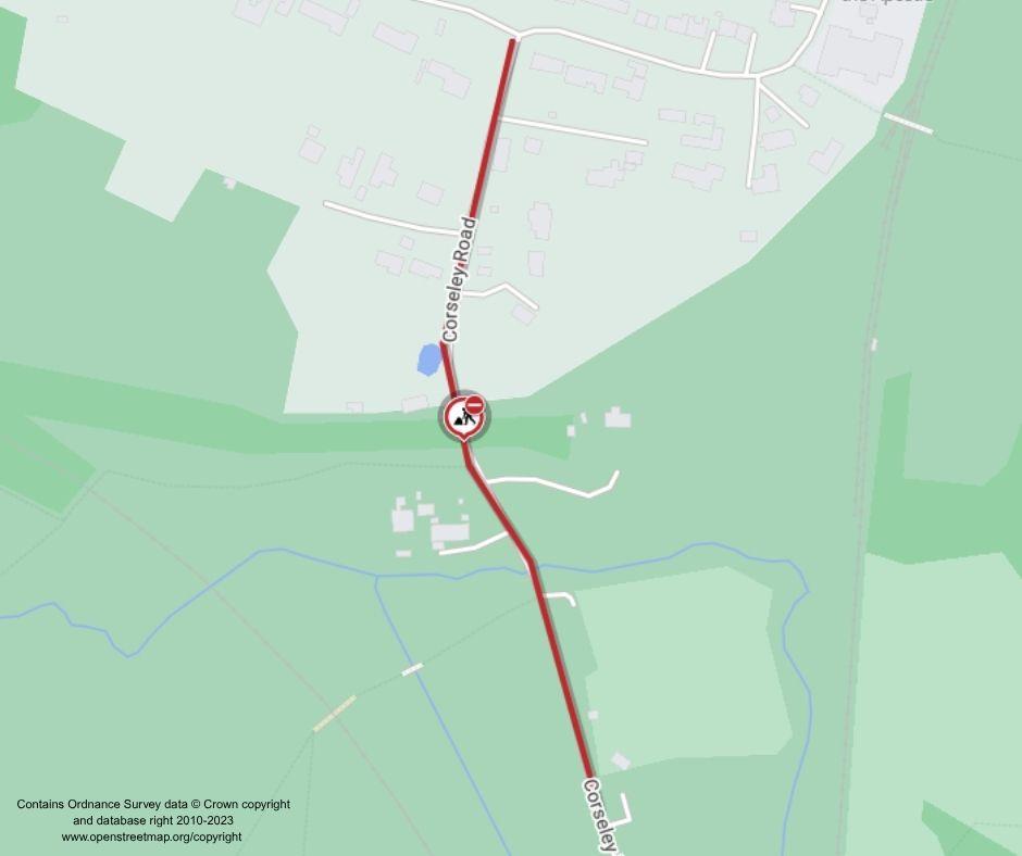 Map of works area