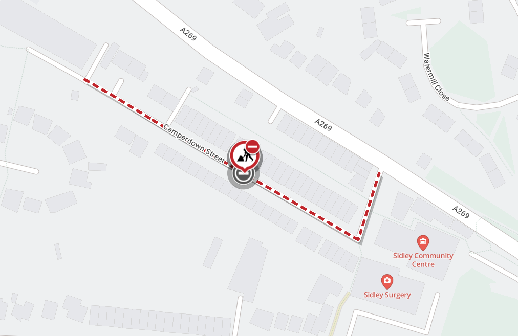 Camperdown Street, Bexhill Carriageway & Footway Repairs live