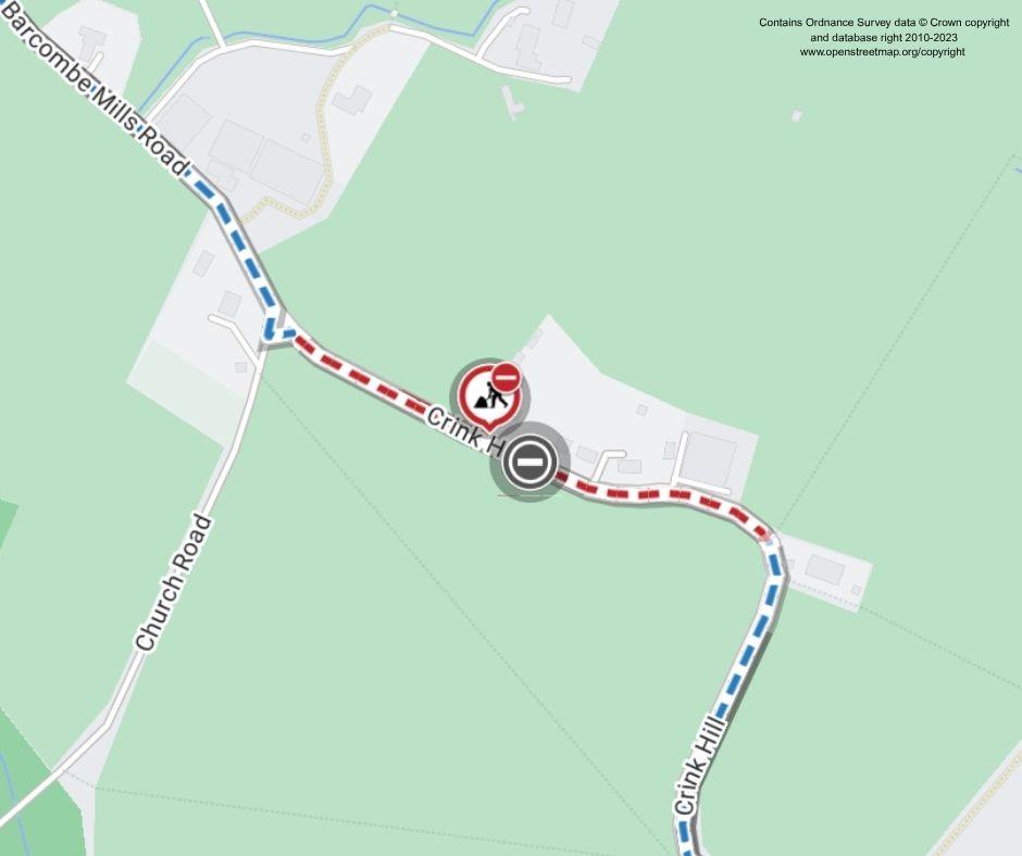 Map of works area