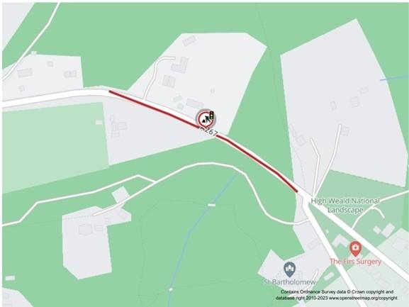 Map of works area