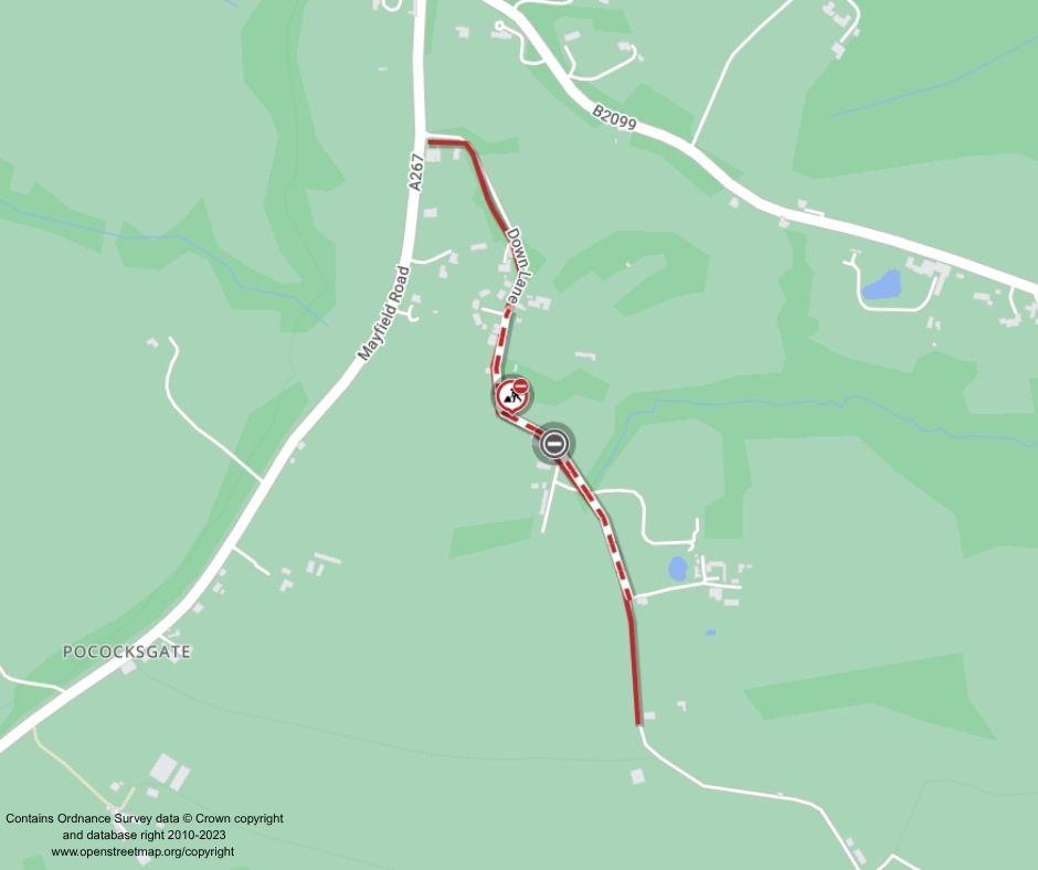 Map of works area