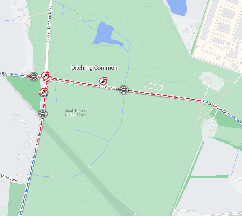 Map showing location of work