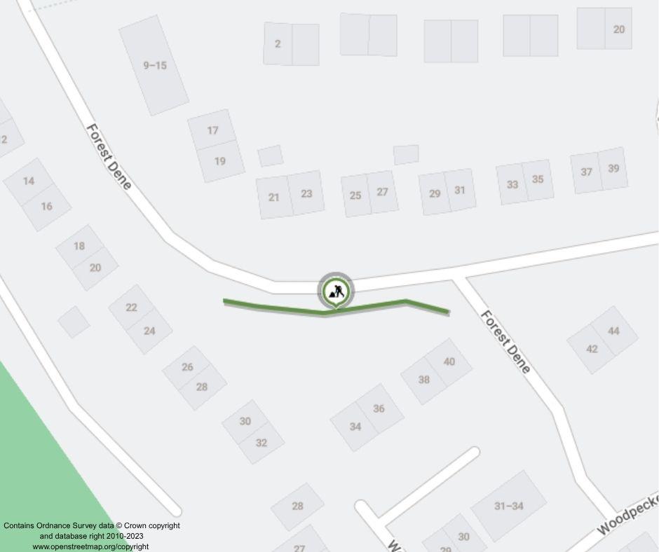 Map of works area