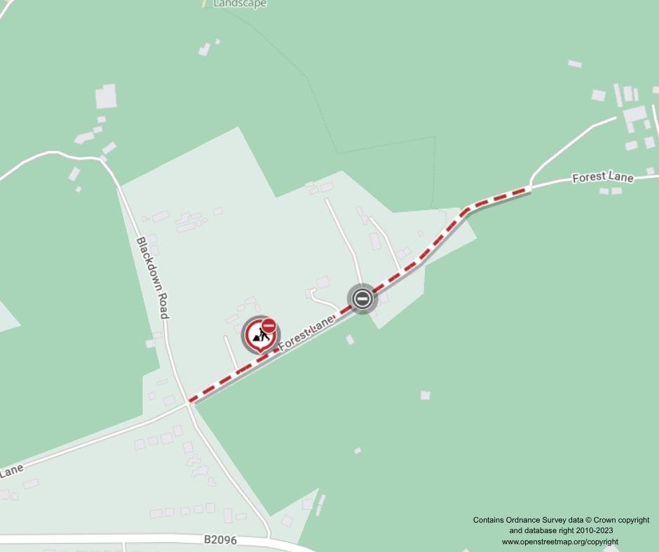 Map of works area