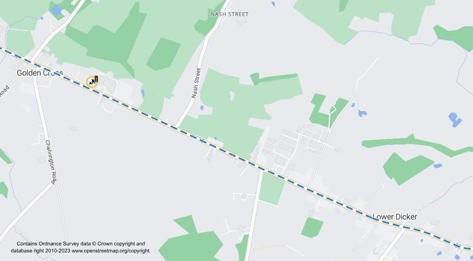 Map of works area.
