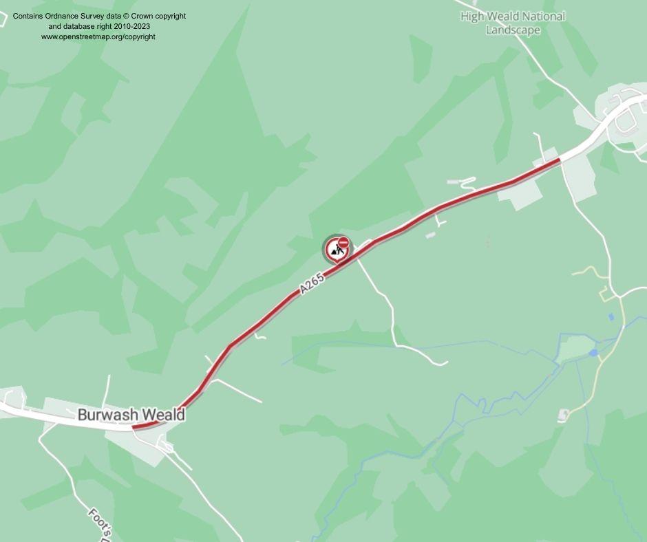 Map of works area