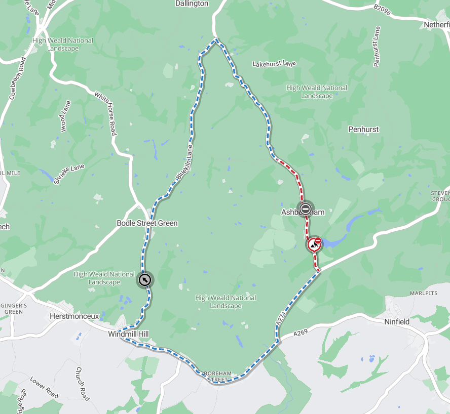 Map of works area and diversion route