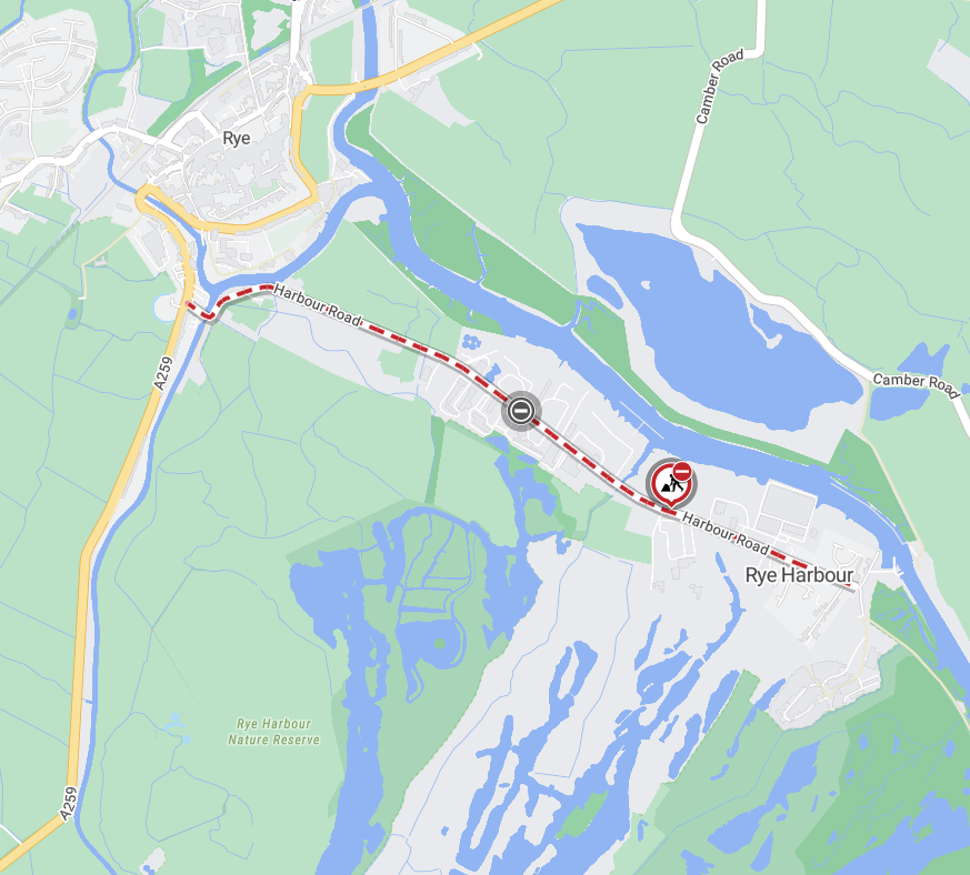 Map of works area