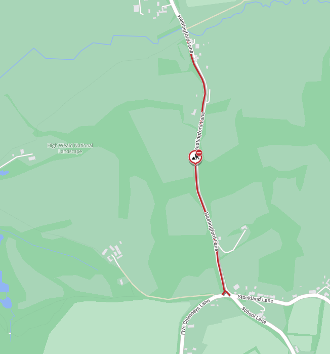 Map of works area