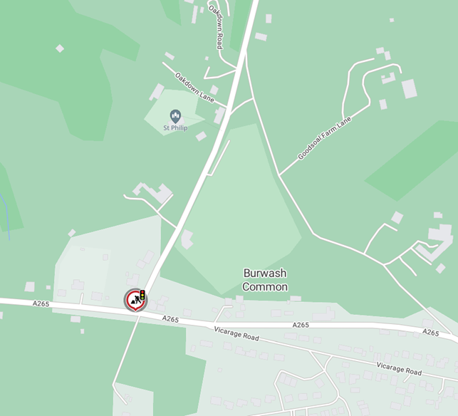 Heathfield Road, Burwash Common Sign Installation live