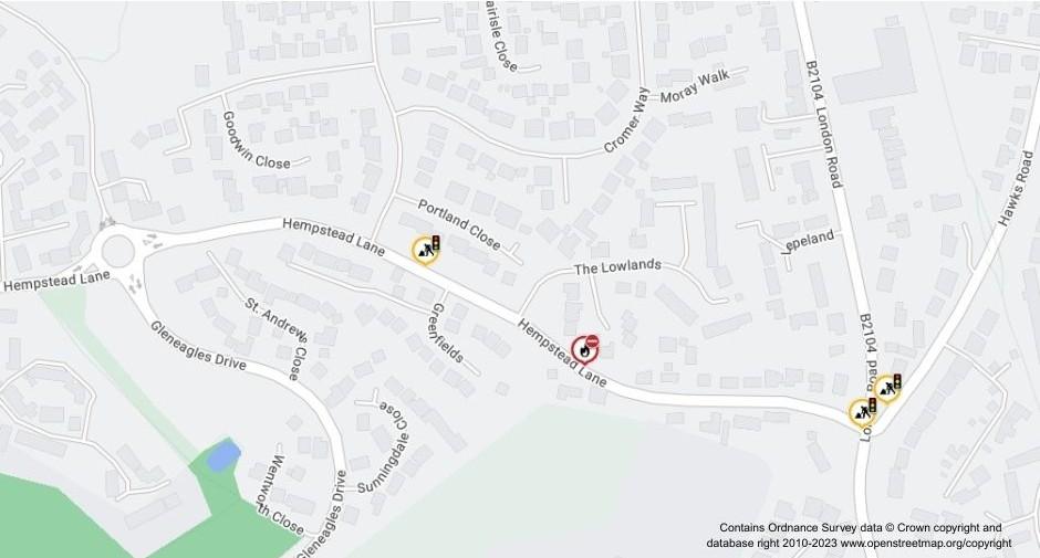 Map of works area