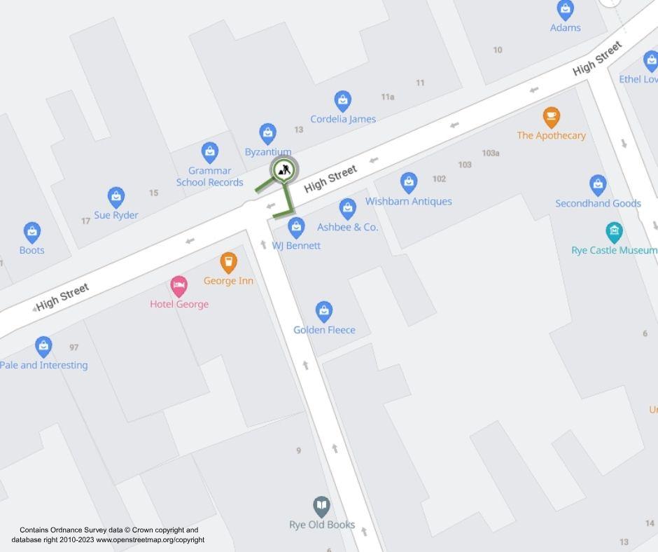 Map of works area