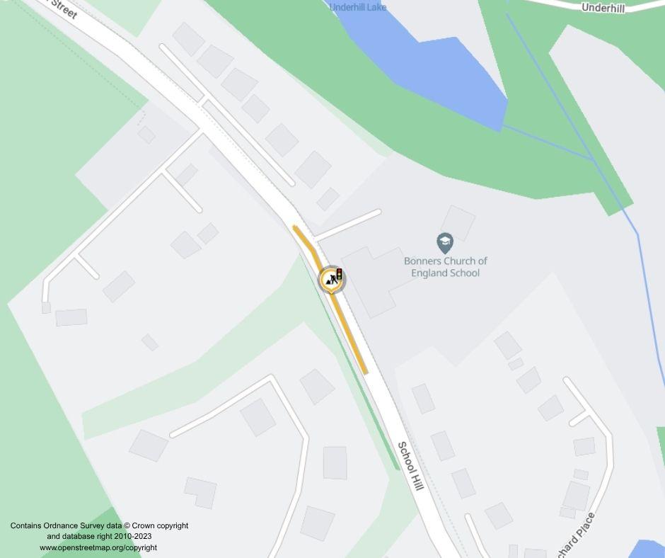 Map of works area